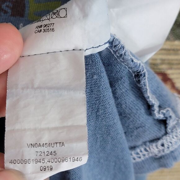 Vans T-Shirt Mens Medium Blue Short Sleeve California Skateboarding Tee - Picture 12 of 13